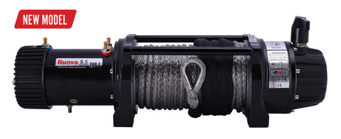 NEW RUNVA EWB9500-Q PREMIUM 12V WINCH WITH SYNTHETIC ROPE