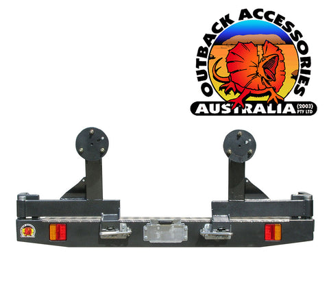 OUTBACK ACCESSORIES TWIN WHEEL CARRIER - ISUZU D-MAX (TO 05/2012)