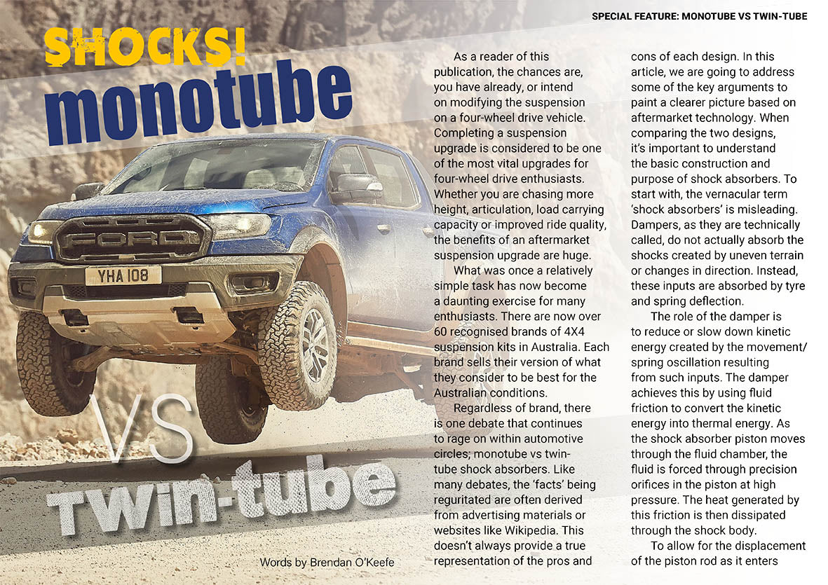 Loaded 4x4- Monotube Vs Twin Tube Shock Absorbers- The Real Story