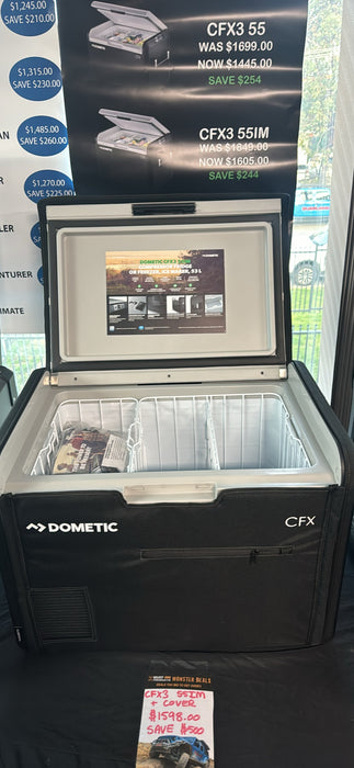 DOMETIC CFX3 55IM PORTABLE FRIDGE AND ICE MAKER WITH COVER