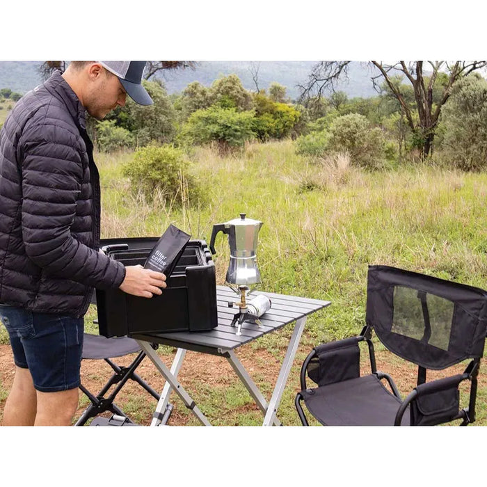 EXPANDER TABLE- PORTABLE, COMPACT CAMP TABLE