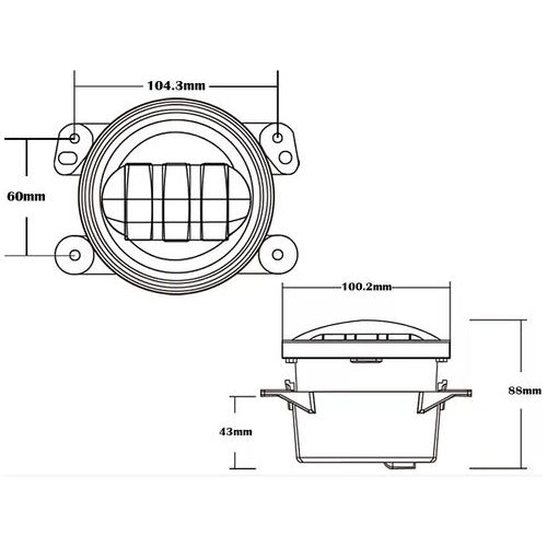 OFFROAD ANIMAL FOG LIGHT 4"