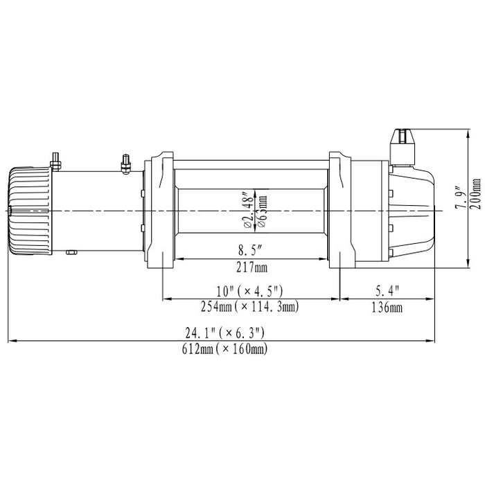 RUNVA EWB9500-Q PREMIUM 12V WITH SYNTHETIC ROPE