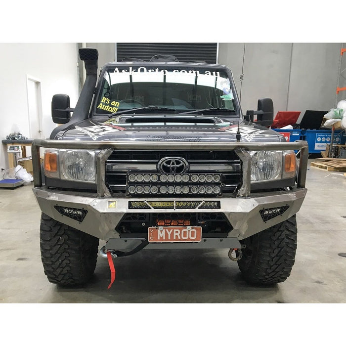 OFFROAD ANIMAL TORO BULL BAR, SUITABLE FOR TOYOTA LAND CRUISER 76, 78, 79 SERIES, 2007 ON