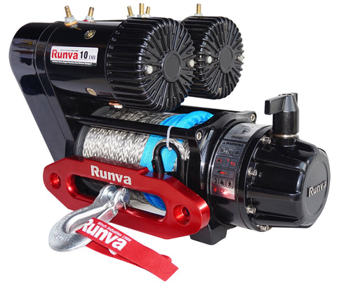 RUNVA EWS10000 PREMIUM 12V WITH SYNTHETIC ROPE - FULL IP67 PROTECTION- 4X4 ELECTRIC SERIES