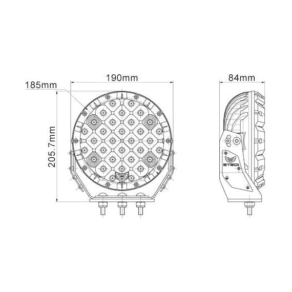 STEDI 7" TYPE-X™ SPORT DRIVING LIGHTS