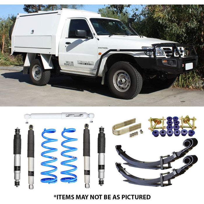 SELECT 4WD OVERLAND SERIES 2" LIFT KIT- NISSAN PATROL GU CAB CHASSIS (LEAF REAR)